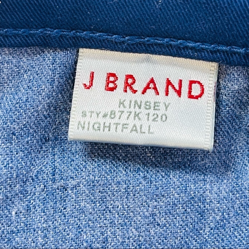 J Brand Kinsey Jeans Womens 26 Blueberry Contrast Panel Stretch Skinny - Picture 4 of 9